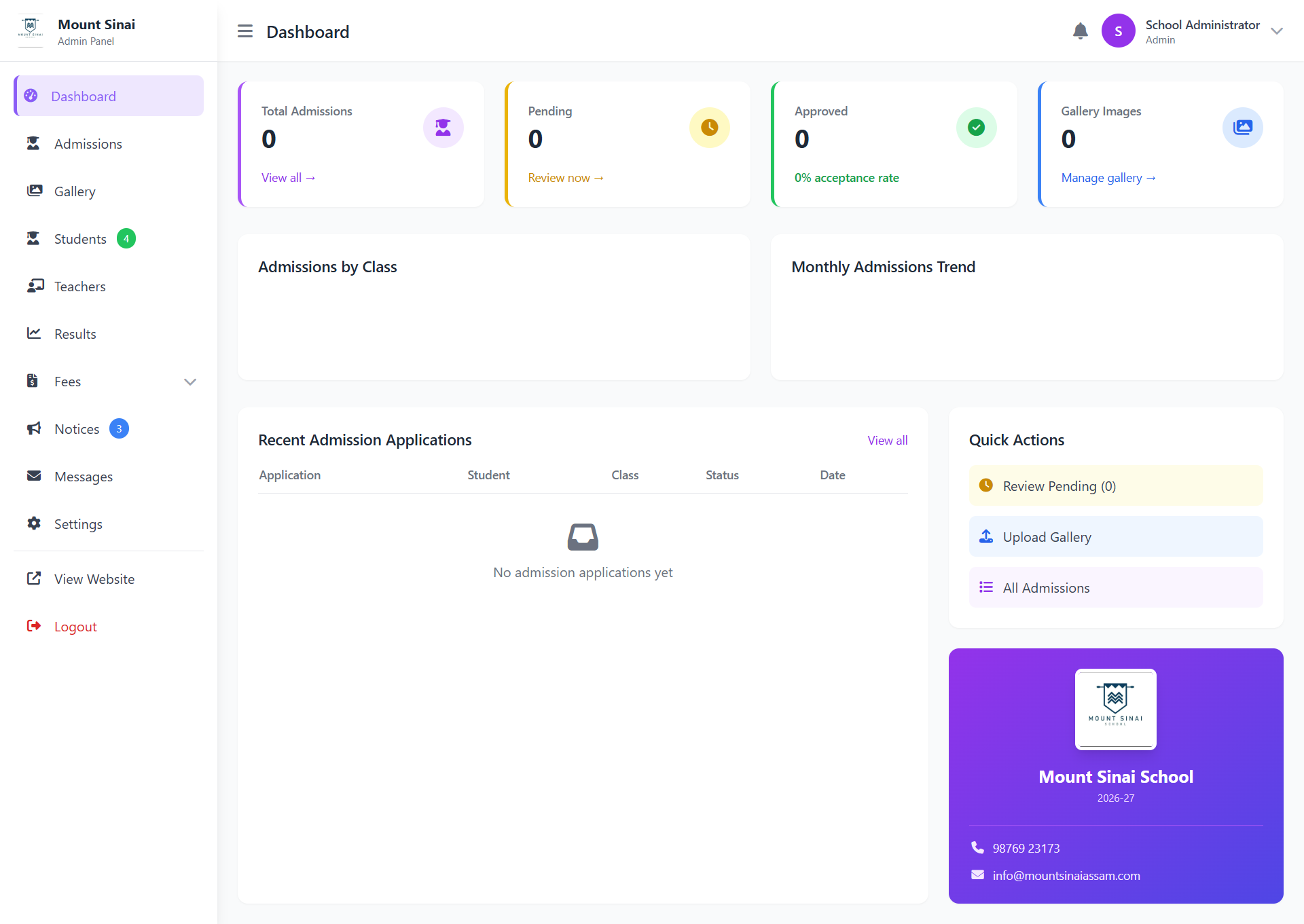 School Management System with Online Admission Portal - Image 2