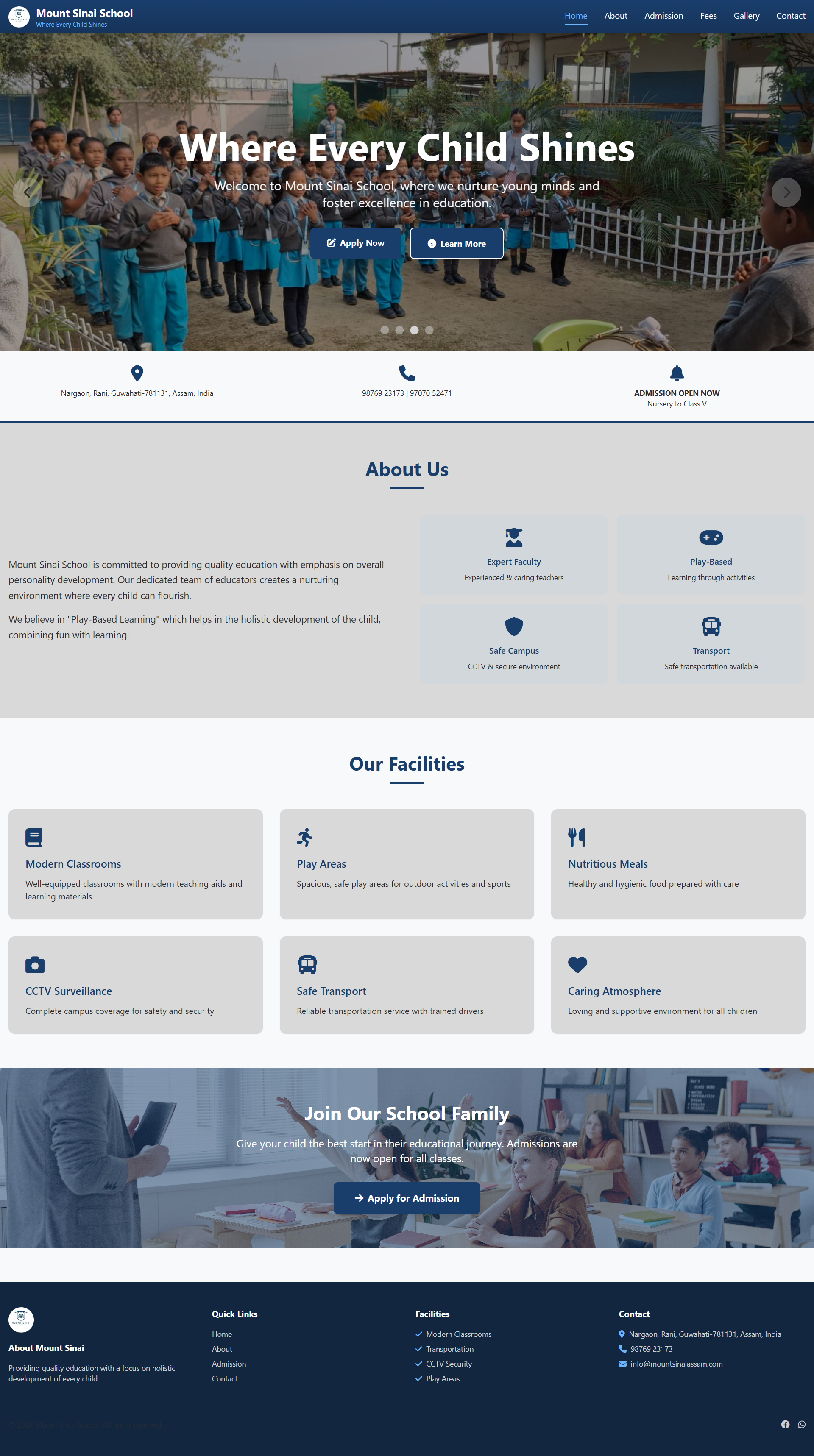 School Management System with Online Admission Portal